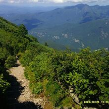 登山道は整備されていて歩きやすいです。迷うこともないです。