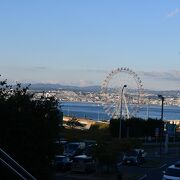 淡路島で明石海峡に近い高速道路の休憩所