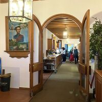 奥の部屋で食べました