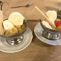 デザートのアイス