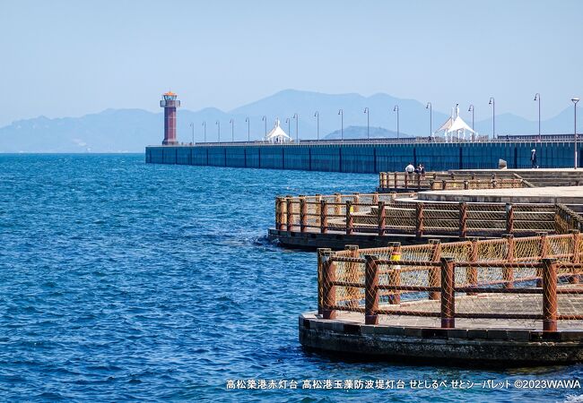 鬼ヶ島こと女木島や男木島が一望出来る風光明媚な場所