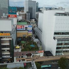 仙台駅前のビル群ヴュー