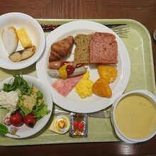 朝食バイキングは洋風でまとめてみた