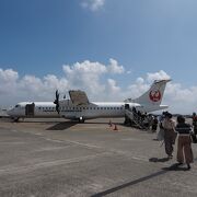 コンパクトですが、霧島連山を遠望できる明るい空港です。