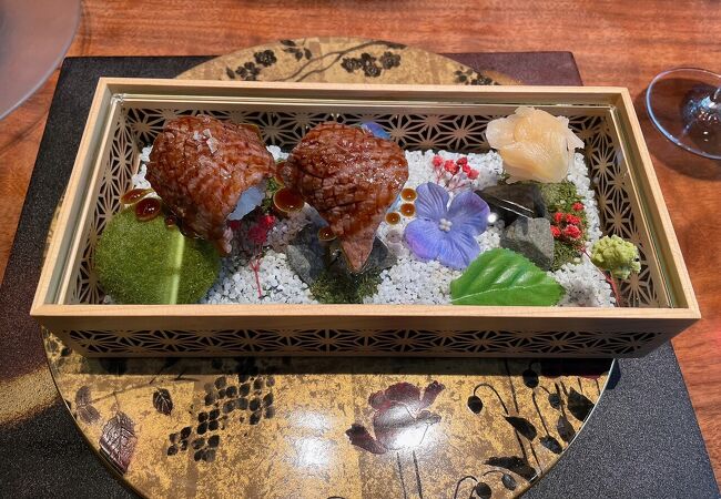 鉄板焼の絶品お料理と楽しいお話