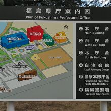 福島県庁案内図　もみじ山公園の記載はあります