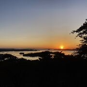 夜明けの松島湾は絶景