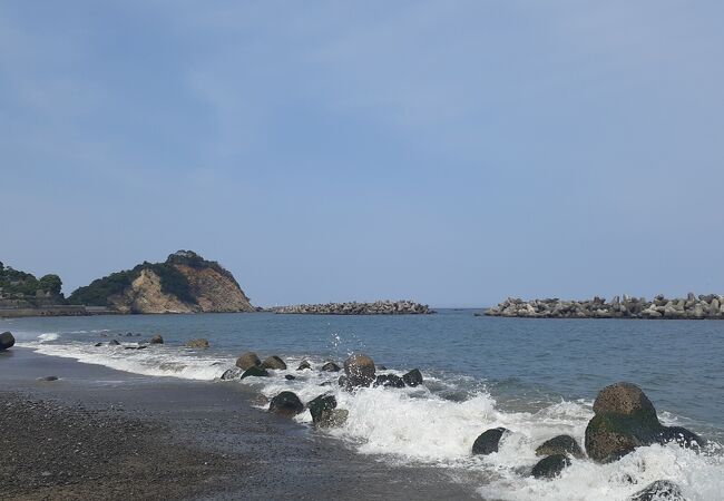 久之浜防災緑地の先にある海水浴場