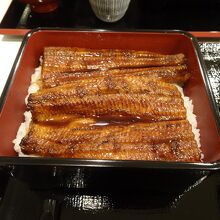 うな重夕食付プラン　浜名湖産のうなぎです