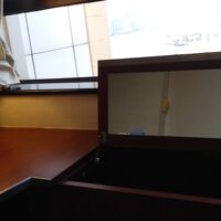 改装前と同じ。中にドライヤーが入っている。絶景を見ながらお化