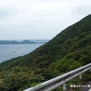 屋島山上へ車で登る唯一の道