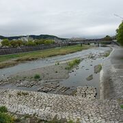 京都の真ん中を流れている鴨川