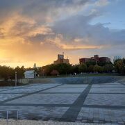 景色が楽しめる駅近の公園（青い海公園）