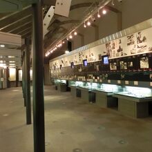 独特の展示方法です