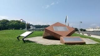 記念館三笠が展示されている公園