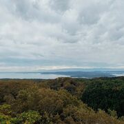 海越しの立山連峰が見えました。