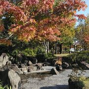 郡山駅から歩いて15分くらいにある、モダンな公園ですが日本庭園もあります。