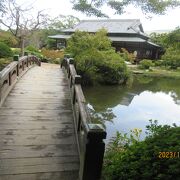 下関市長府の回遊式庭園