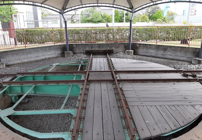 かつての武豊線の終点・武豊港駅の転車台