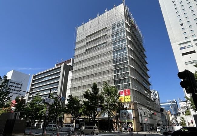 御堂筋を挟んで大丸心斎橋店の向かい