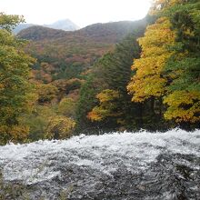 湯ノ湖の滝の落ち口