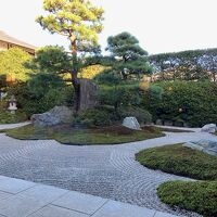 館内の廊下から見える日本庭園です。とても立派でした。