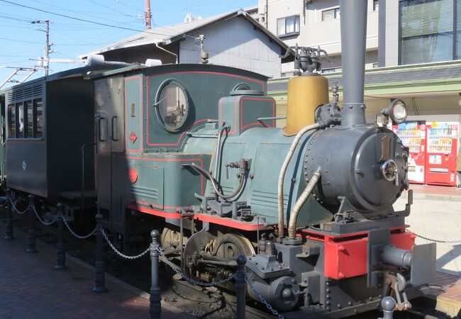 道後温泉駅に展示されていました