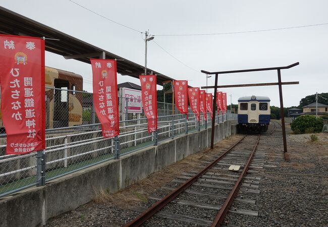 懐かしい車両が鎮座しています