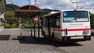名鉄バスで、岡崎市内を移動。