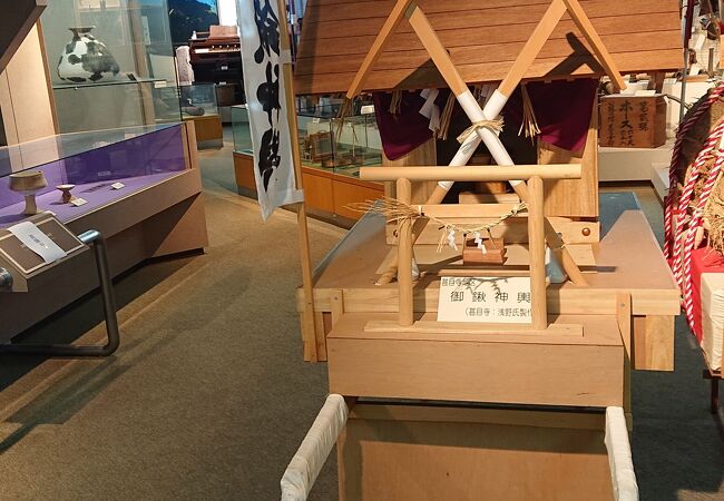 旧甚目寺町の民俗資料の展示が中心