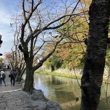 八幡堀石畳の小路