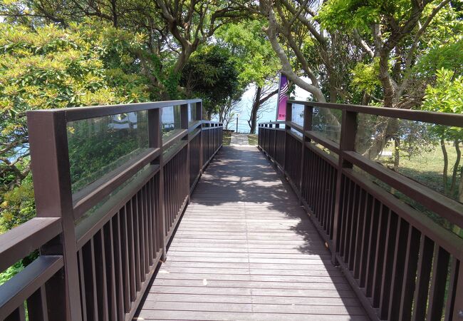 聖域の岬自然環境保護センターから歩いて行きました