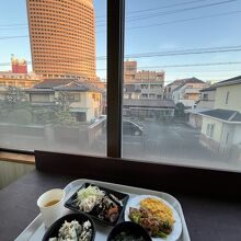 朝食会場からの眺望