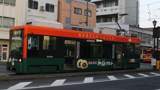 松山市内の路面電車