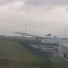 シャルルドゴール空港のコンコルド機