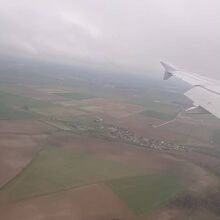 シャルルドゴール空港着陸直前