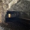 巨大な砲台跡。