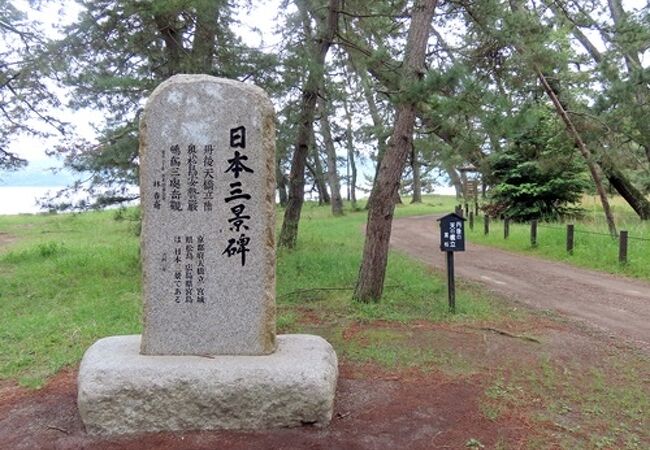 京都府の管理名称で、ざっくり砂嘴エリアと傘松公園
