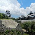 熊本地震から復旧工事が進む熊本城。