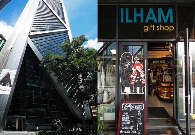 マレーシアの現代美術を無料鑑賞でき、ギフトショップもセンスある品揃え： Ilham Gallery(3階と5階)