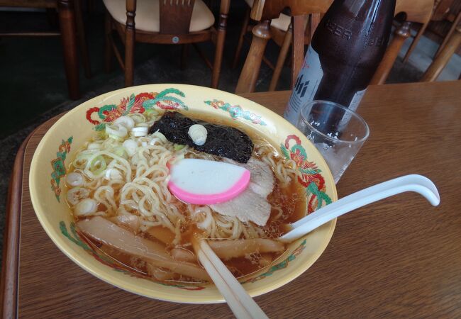 肘折温泉にあるラーメン屋で，今は餅はやっていません