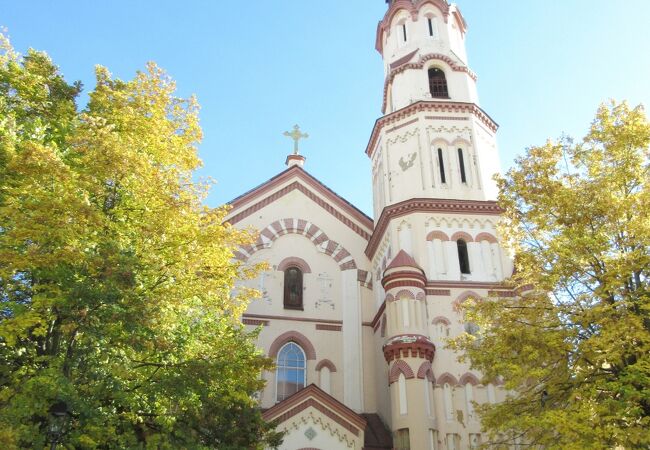 旧市街のメインストリートにあるロシア正教会
