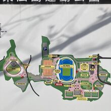 東広島運動公園の位置図です