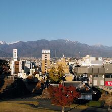 南アルプスの山並み