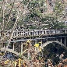 駅のすぐ横の高野川に架かる橋