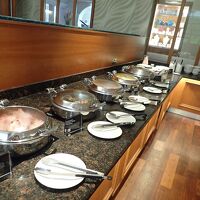 朝食バイキングの会場