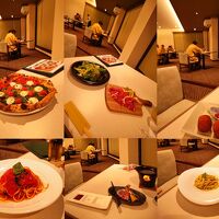 イタ飯食べ放題の夕飯。上げ膳据え膳なので極楽＆美味しい！