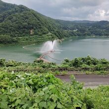 月山湖大噴水