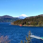 富士山、芦ノ湖を眺める景色が素晴らしい