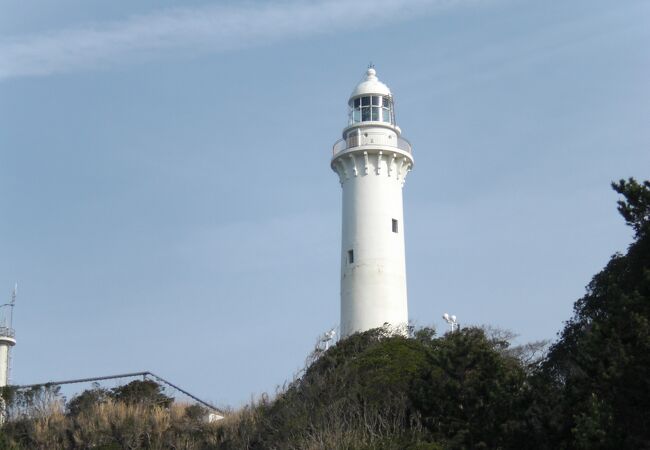 岬に立つ白い灯台